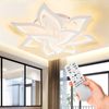oyajia Deckenleuchte 72W Blumenförmiges LED Deckenleuchte Dimmbar, 10 Köpfe Deckenlampe, LED fest integriert, Warmweiß, Naturweiß, Kaltweiß, Wohnzimmer LED Deckenlampe, Deckenleuchte Esstisch Schlafzimmerlampe Bild 3