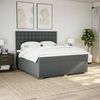 vidaXL Boxspringbett mit Matratze Dunkelgrau 180x200 cm Stoff 3290582 Bild 3