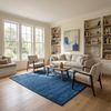 Gabbeh Teppich - Softy - Uni 200 x 200 cm - blau - quadratisch Bild 2