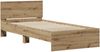 vidaXL Bettgestell mit Kopfteil Artisan-Eiche 80 x 200 cm 8009026 Bild 3