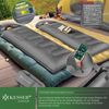 KESSER Deckenschlafsack Camping Schlafsack Outdoor 175x83cm 4 Jahreszeiten (Campingschlafsack inklusive Campinglampe & Seitentasche), für Erwachsene & Kinder Leicht Tragbar Warm & Wasserabweisend Bild 3