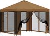 vidaXL Garten Pavillon mit Seitenwänden 3 x 3 m Beige 900361 Bild 2