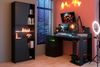 Gamingtisch >Gaming 2< (Set) inkl. Regal, LED-Beleuchtung, Dekor schwarz - 152x87x62cm BxHxT) Bild 2