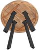 Esszimmertisch rund 140 cm Mangoholz naturfarben schwarz Adelina 134963978 Bild 3