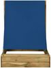Sandkasten mit Dach, Kiefernholz Blau, 160 x 100 x 133 cm Bild 2