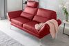 KAWOLA Sofa HURRICANE 2-Sitzer Leder rot 87 x 141 x 170 cm Bild 3