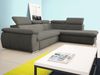 Ecksofa mit Schlaffunktion & Bettkasten FABIEN - Rot - Ecke Links Bild 2