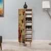 Dmora Schuhschrank Dacrydium, Schuhregal, Mehrzweck-Eingangsgarderobe, Möbel für Schuhe, 50x38 h135 cm, Eiche und Multicolor Bild 4