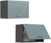 Hängeschrank R-Line Blau-Grau 60 cm Flach Vicco Bild 5