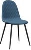 vidaXL Esszimmerstühle 2 Stk. Blau Samt [325645] Bild 3