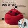 Lumaland Comfort Line Sitzsack Indoor, EPS Perlen Füllung, M, Rot, 70 x 80 x 50 cm, 120 l Bild 2