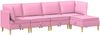 vidaXL Modular Sofa Set mit Stauraum 5 pcs Rosa Stoff 3413726 Bild 2