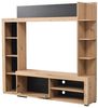 Vente-unique - TV-Wand mit Stauraum - Eichefarben & Anthrazit - BALTIMORE Bild 4
