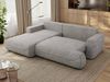 Ecksofa OVO mit schlaffunktion und bettkasten, Wellenfeder, lose Kissen, L-form 271x195 cm - Hellgrau Struktur - linke Seite Bild 4