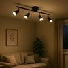 Primaster Deckenstrahler 4er LED Spot New York GU10 8 x 62 x 14 cm schwarz Bild 3