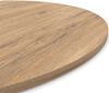 Dekor Spanplatte 28mm Tischplatte rund melaminharzbeschichtet Eiche Sanremo Classic mit ABS Kante - Größe 150 x 150 cm - Höhe 2,8 cm - Farbe Eiche Sanremo Classic Bild 4