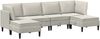 vidaXL Wohnzimmergarnitur mit Kissen mit Speicher 6 pcs Creme Samt 3413767 Bild 2