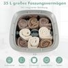 35L Großer Handtuchwärmer mit Timer Elektrischer Handtuchtrockner Deckenwärmer Weiß Bild 4