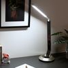 LED Tischleuchte, ALU, Silber, Touchdimmer, Uhr, H 75 cm Bild 3