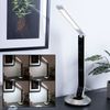 LED Tischleuchte, ALU, Silber, Touchdimmer, Uhr, H 75 cm Bild 4