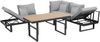 Greemotion 'San Jose' Loungegruppe, Aluminium/Teakholz/Polyester, grau Bild 2