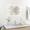 vidaXL Wandspiegel mit LED-Beleuchtung Rechteckig Glas 3078637 Bild 3