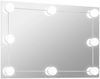 vidaXL Wandspiegel mit LED-Beleuchtung Rechteckig Glas 3078637 Bild 2