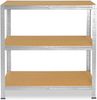 shelfplaza HOME 90x110x30 cm Schwerlastregal in grau-verzinkt mit 3 Böden und 175 kg Traglast pro Boden Bild 4