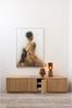 TV Board Zuma aus Eichenholzfurnier, skandinavischer Stil, 200 cm, natur, mit Push-to-Open-System Bild 3