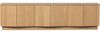 TV Board Zuma aus Eichenholzfurnier, skandinavischer Stil, 200 cm, natur, mit Push-to-Open-System Bild 2