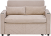 Schlafsofa Beige aus Stoff mit Holzgestell, 3-in-1 mit Schlaffunktion, Ruheliege und USB-Anschluss,73 x 195 x 134 cm Bild 3
