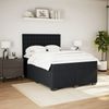 vidaXL Boxspringbett mit Matratze Schwarz 140x190 cm Samt 3290920 Bild 3