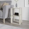 Calicosy Nachttisch mit 2 Regalböden, Travertin-Dekor H55 cm - LONIE - Beige Bild 4