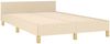 Einzelbettgestell Design für Erwachsene ohne Matratze Creme 120x190 cm Stoff d4273e Bild 5