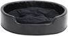 vidaXL Hundebett Schwarz 79x70x19 cm Plüsch und Kunstleder 171262 Bild 3