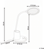 LED Schreibtischlampe VELA mit Dimmer Weiß Bild 2
