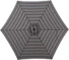 Doppler myZone Sonnenschirm / Mittelmastschirm "Push Up 300", Blockstreifen anthrazit, Ø 300 cm Bild 4