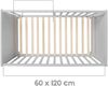 roba Beistell- & Babybett 60 x 120 inkl. Lattenrost - Höhenverstellbar - 5 Schlupfsprossen - Taupe Bild 3