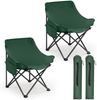 Sunula 2er Set Campingstuhl Faltbar Angelstuhl Klappsessel mit Tragetasche für Garten, mit Tragetasche, Klappstuhl bis max. 100 kg, Grün Bild 2