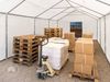Stabiles Lagerzelt 3x4 m Unterstand mit Bodenrahmen und Dachverstärkung PVC Plane 800 N grau 100% wasserdicht Zelthalle Weidezelt Bild 5