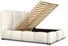 Polsterbett Doppelbett GRACIA 160x200cm Komplettset in Stoff Macau Pearl Bild 3