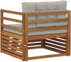 vidaXL Outdoor-Sofa Massives Akazienholz und Polyester 3436376 Bild 5