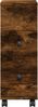 vidaXL Badschrank Schmal mit Rollen Räuchereiche Holzwerkstoff 855236 Bild 4