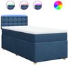 vidaXL Boxspringbett mit Matratze Blau 90x200 cm Stoff 3288883 Bild 2