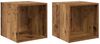 vidaXL Wandschrank 2 pcs Altholz 37 x 37 x 37 cm Holzwerkstoff 875073 Bild 2
