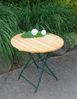 Klapptisch Holztisch Gartentisch Tisch, rund, Gestell dunkel Grün 77 cm Bild 2