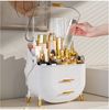 POPOLIC Make-Up Organizer Kosmetikbox mit sichtbarer Oberlicht-Schichtschublade Bild 3