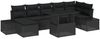 vidaXL Garten-Sofa-Set mit Kissen 8 pcs Schwarz 3349229 Bild 2