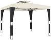 vidaXL Pavillon mit Doppeldach Creme 2,98x2,98 m Stahl 368440 Bild 5