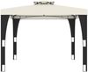 vidaXL Pavillon mit Doppeldach Creme 2,98x2,98 m Stahl 368440 Bild 4